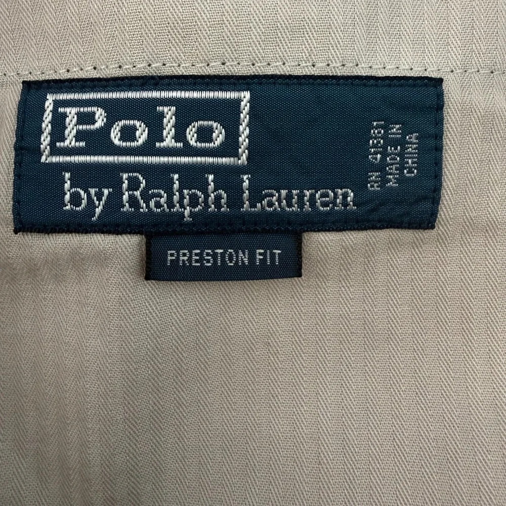 Polo Ralph Lauren Preston Fit Navy Blue Linen Silk Cotton Pants Mens 40x30